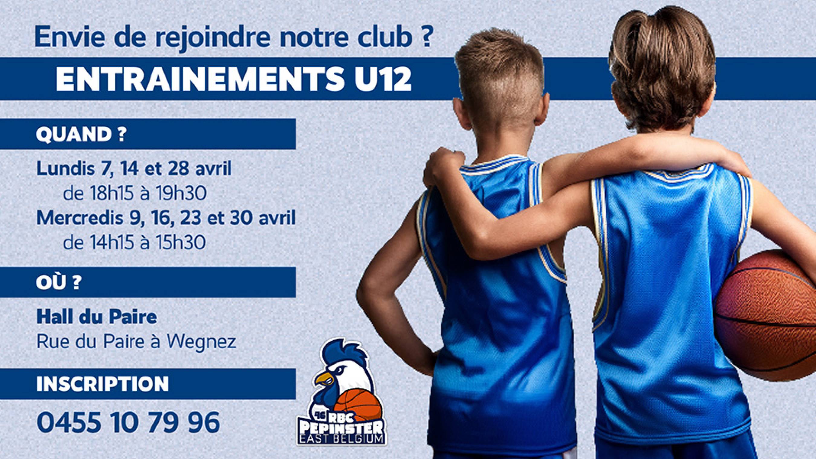 Entraînements U12 ouverts